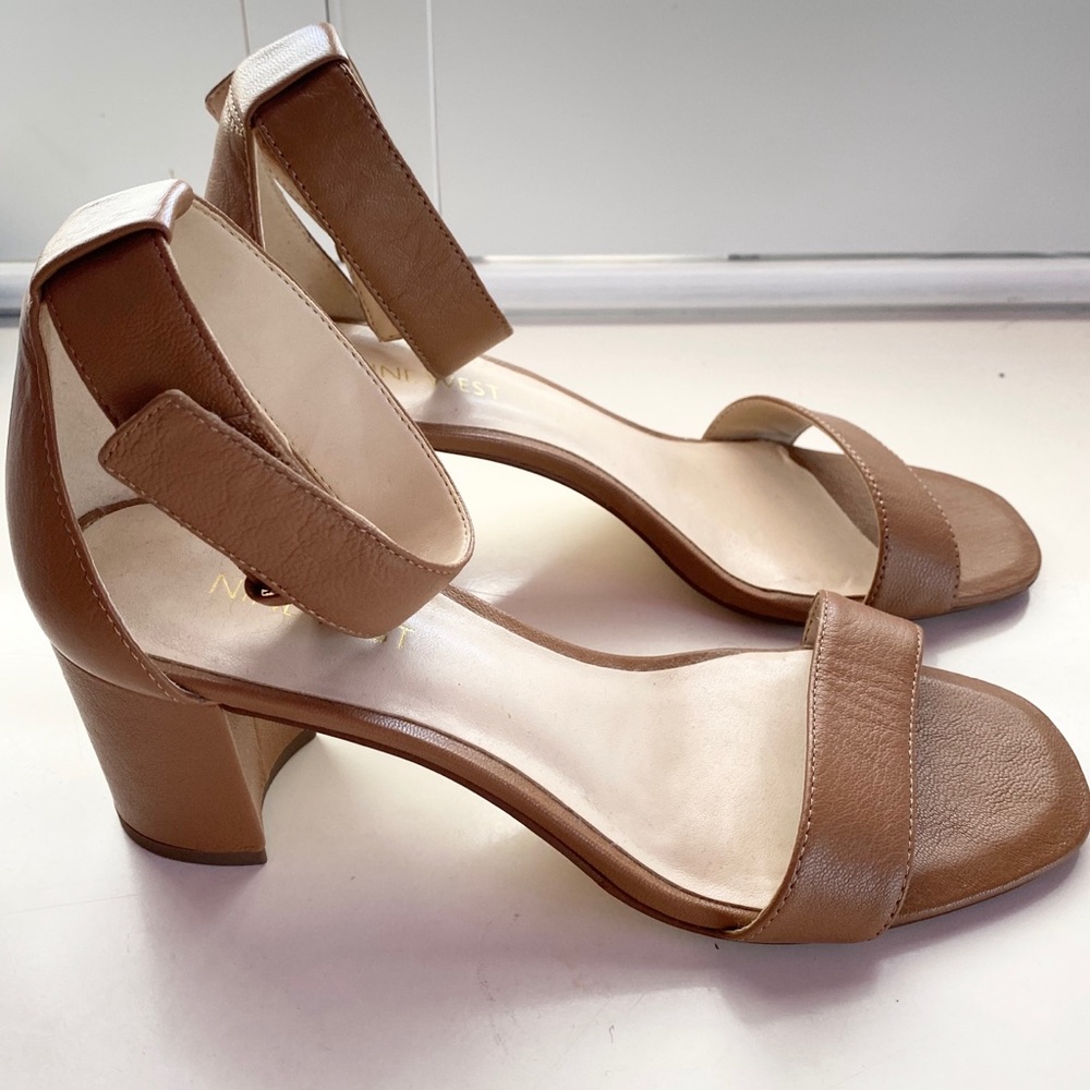 Nine West Nude Block Heel